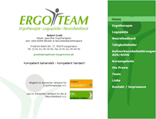 Tablet Screenshot of ergoteam-langenzenn.de